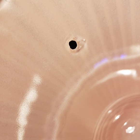 Vintage Art Deco Pink Glass Macbeth Evans Petalware Glass Ceiling Light Shade - Picture 7 of 8